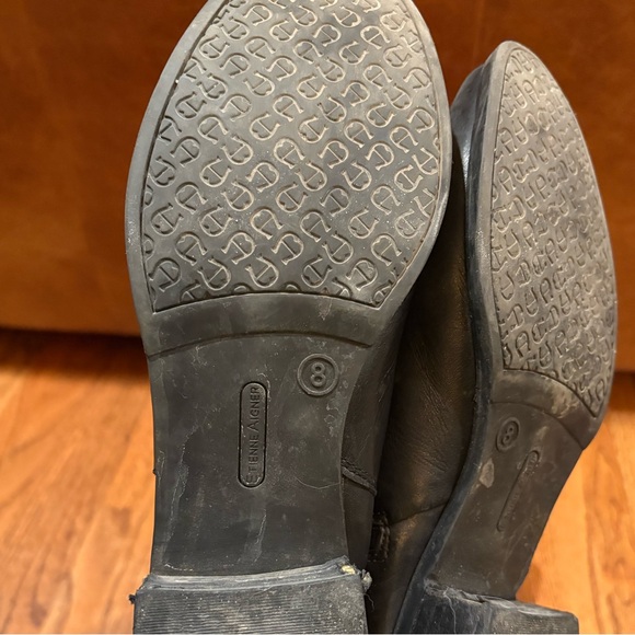 Two-Tone Leather Riding Boots - Picture 7 of 7